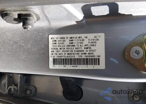 2018 Acura Tlx Tech Pkg from USA, damaged, VIN 19UUB1F52JA003516